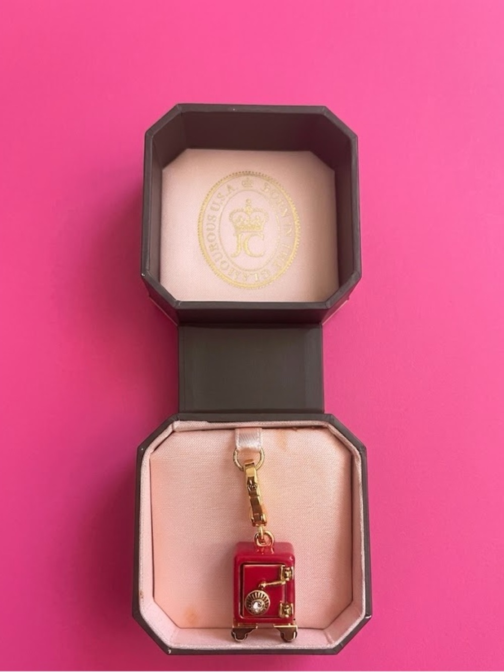 Vintage Juicy Couture Safe box with Diamond ring